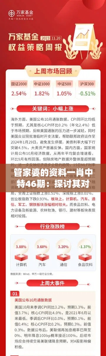 管家婆的资料一肖中特46期:探讨其对新兴产业的投资策略
