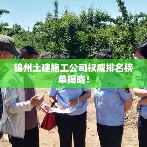 锦州土建施工公司权威排名榜单揭晓！
