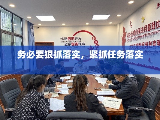 务必要狠抓落实,紧抓任务落实